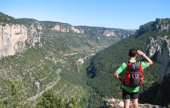 profond canyon entre le Causse de Sauveterre et le Causse Mejean