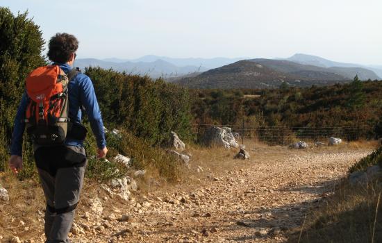 Passage sur les crêtes de la Seranne