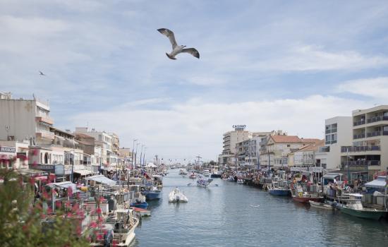 La Mediterranée à vélo à la hauteur de Plavas les Flots