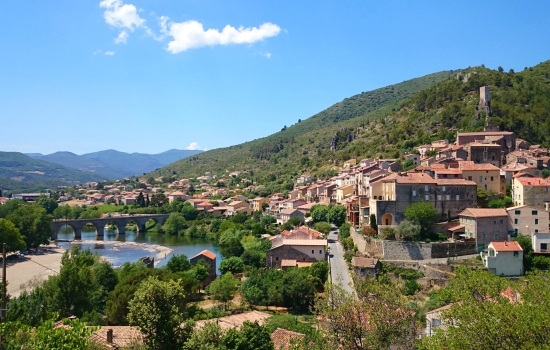 Vallée de l'Orb, le Caroux en toile de fond