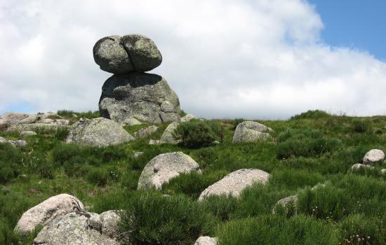 Blocs granit à la hauteur de Bellecoste