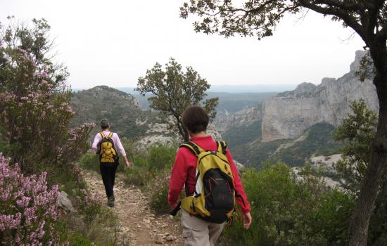 Passage dans le cique de l'Infernet de St Guilhem