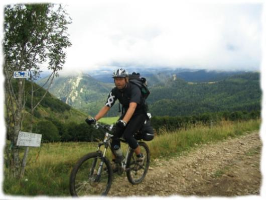 Randonnee VTT entre Ardeche et Haute Loire