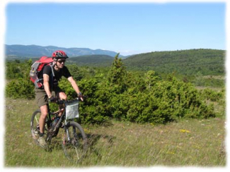 Mountain biking on the largest of the Causses plateaus